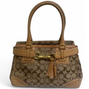 Vintage Brown Monogram Coach Bag